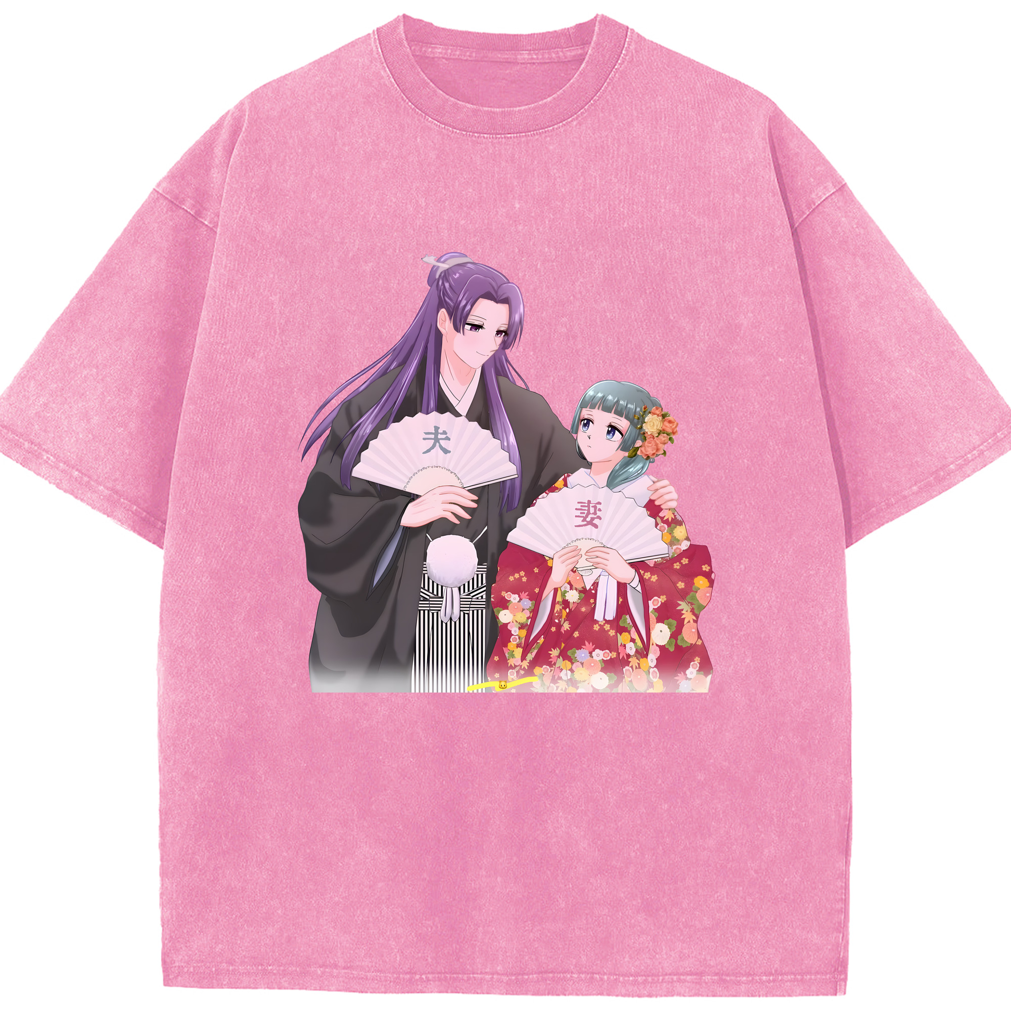 （画像用） 薬屋のひとりごと The Apothecary Diaries 綿100% ヴィンテージ風 半袖Tシャツ（フロントプリント）